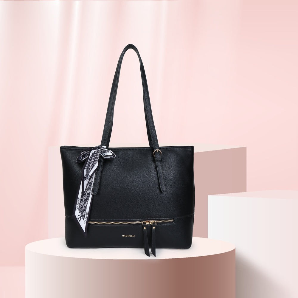 Black Bruna Medium Tote Bag