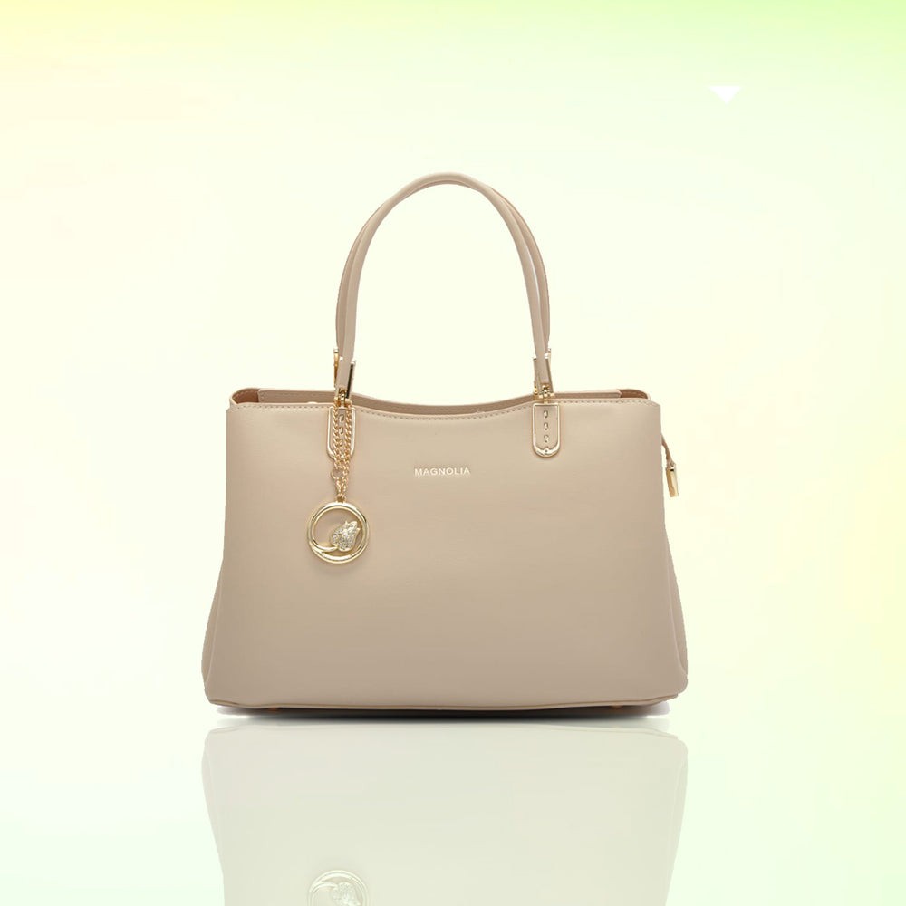 Beige Carina Medium Handbag