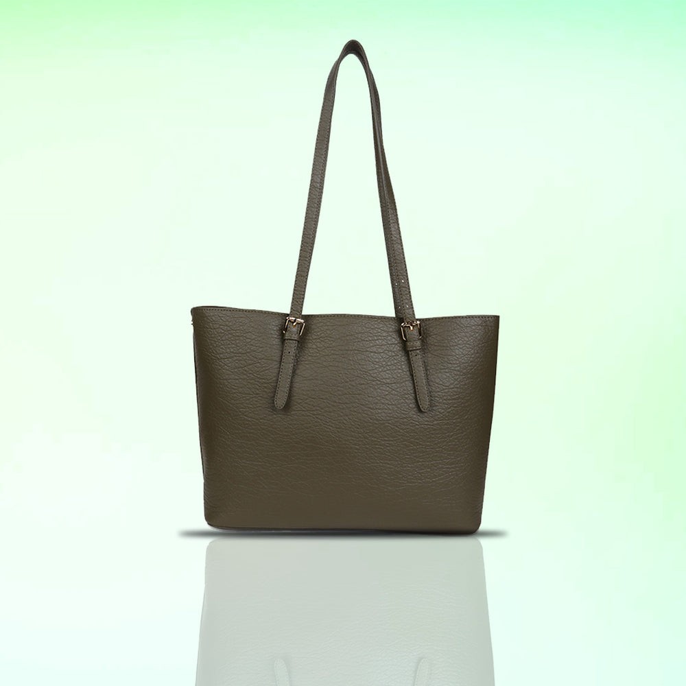 Woody Brown Asher Medium Tote Bag